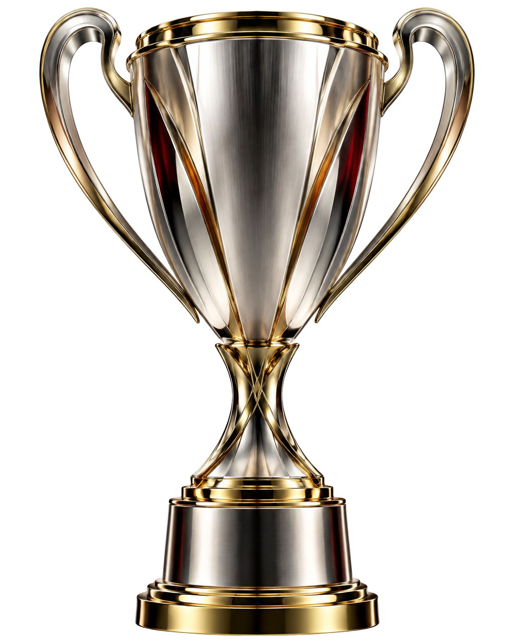 Silver and gold championship winning cup